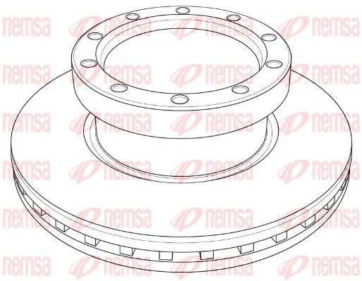 Тормозной диск REMSA 121320