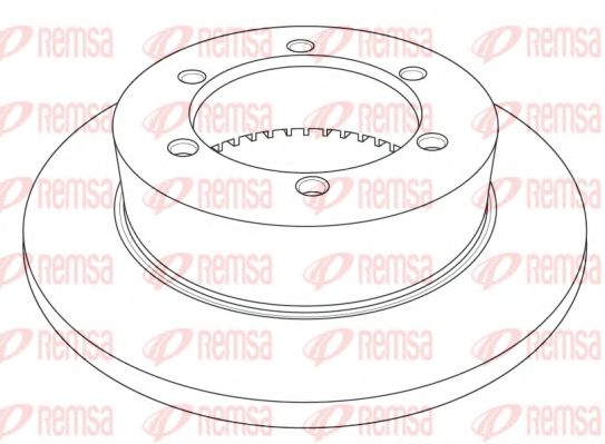 Тормозной диск REMSA NCA1214.10