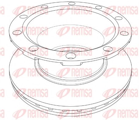 Тормозной диск REMSA 121720
