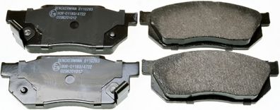 Комплект тормозных колодок, дисковый тормоз DENCKERMANN B110283