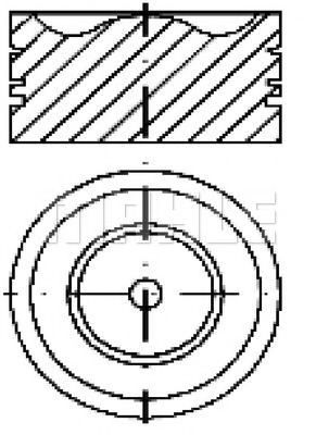 Поршень MAHLE ORIGINAL E14710