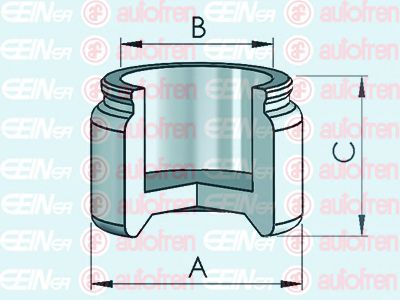 Поршень, корпус скобы тормоза AUTOFREN SEINSA D025514