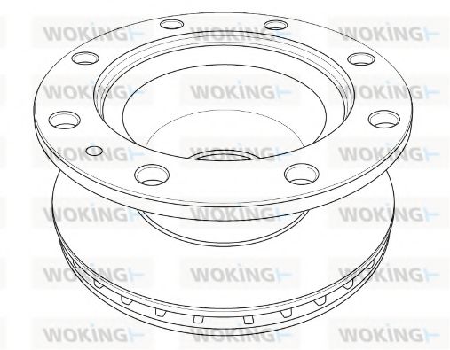 Тормозной диск WOKING NSA1202.20