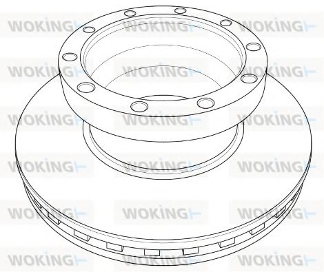 Тормозной диск WOKING 121120