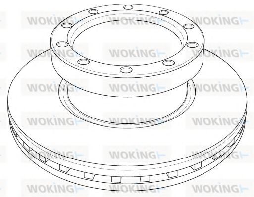 Тормозной диск WOKING 121320
