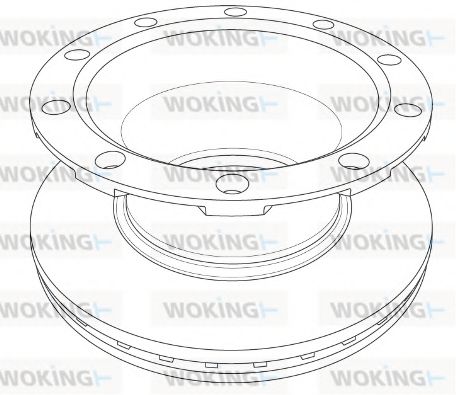 Тормозной диск WOKING 121720