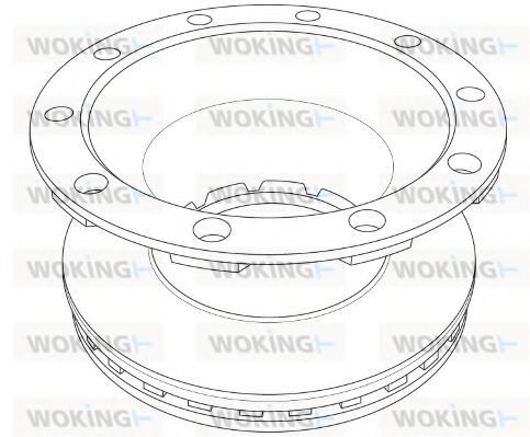 Тормозной диск WOKING NSA1218.20