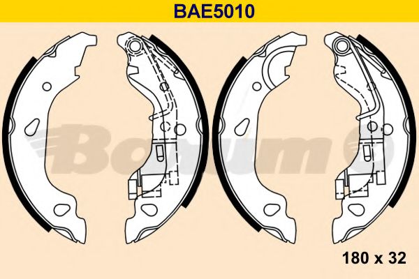 Комплект тормозных колодок BARUM BAE5010