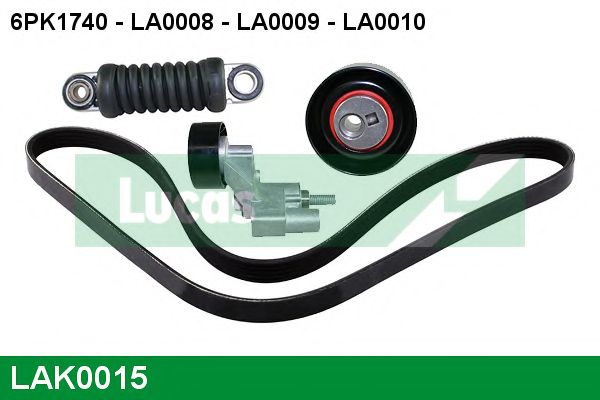 Поликлиновой ременный комплект LUCAS ENGINE DRIVE LAK0015