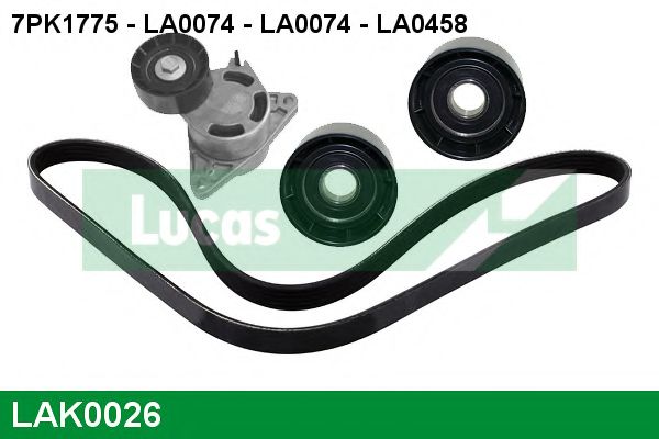 Поликлиновой ременный комплект LUCAS ENGINE DRIVE LAK0026