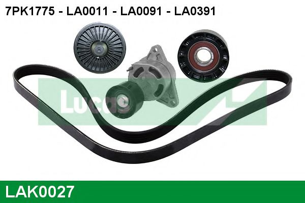 Поликлиновой ременный комплект LUCAS ENGINE DRIVE LAK0027