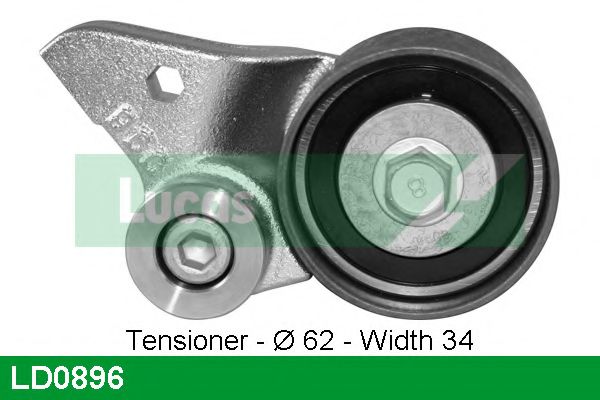 Натяжной ролик, ремень ГРМ LUCAS ENGINE DRIVE LD0896
