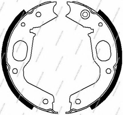 Комплект тормозных колодок NPS M350I13