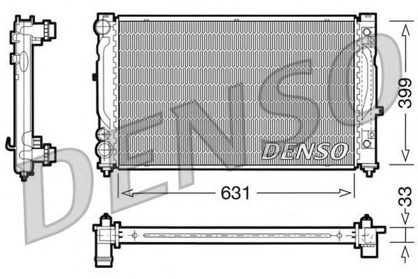 Радиатор, охлаждение двигателя NPS DRM02030