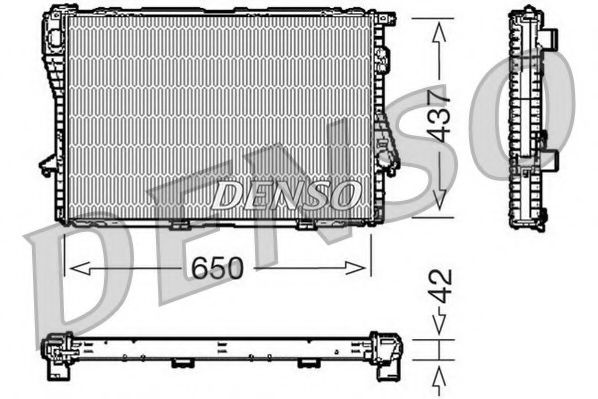 Радиатор, охлаждение двигателя NPS DRM05068