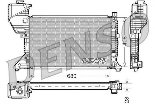 Радиатор, охлаждение двигателя NPS DRM17015