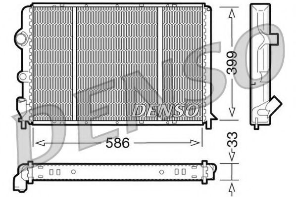 Радиатор, охлаждение двигателя NPS DRM23050