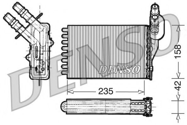 Теплообменник, отопление салона NPS DRR23001