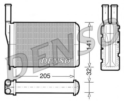 Теплообменник, отопление салона NPS DRR23010