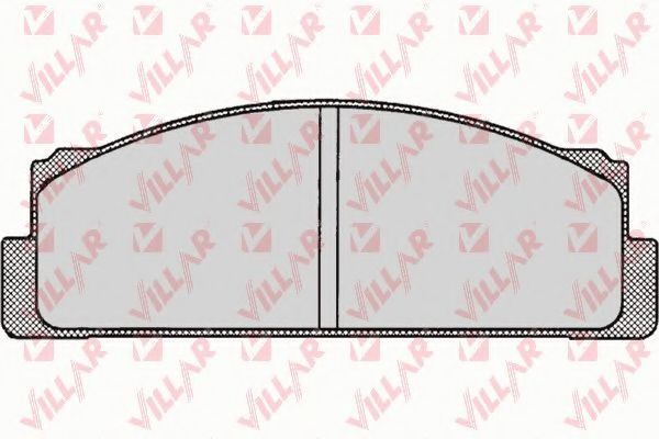 Комплект тормозных колодок, дисковый тормоз VILLAR 626.0001