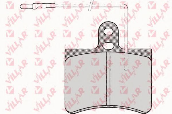 Комплект тормозных колодок, дисковый тормоз REMSA 3314