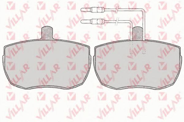 Комплект тормозных колодок, дисковый тормоз VILLAR 626.0013