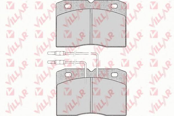 Комплект тормозных колодок, дисковый тормоз VILLAR 626.0015