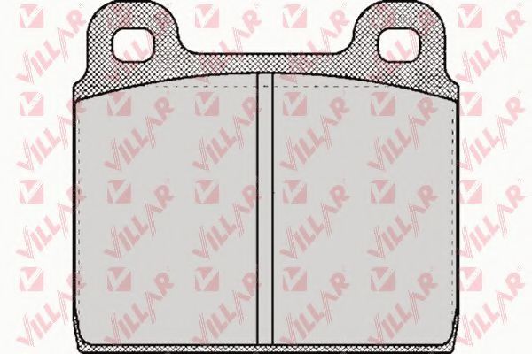 Комплект тормозных колодок, дисковый тормоз VILLAR 626.0026