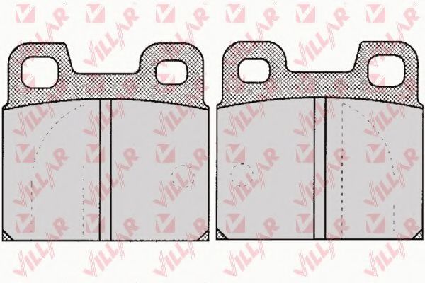 Комплект тормозных колодок, дисковый тормоз VILLAR 626.0031