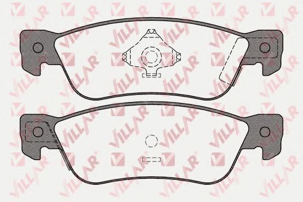 Комплект тормозных колодок, дисковый тормоз VILLAR 626.0052