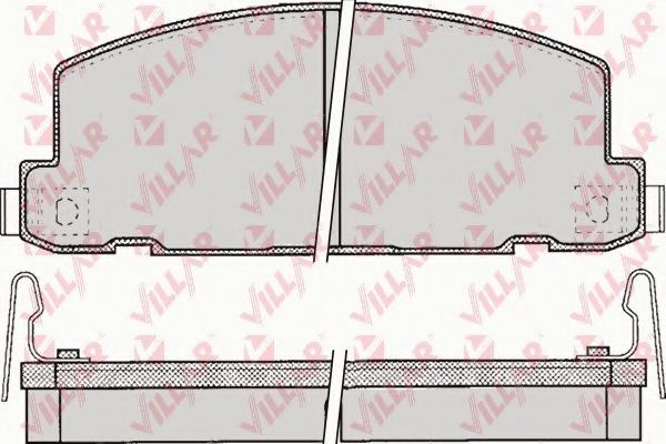 Комплект тормозных колодок, дисковый тормоз REMSA 18102