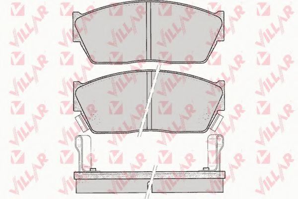 Комплект тормозных колодок, дисковый тормоз VILLAR 626.0076