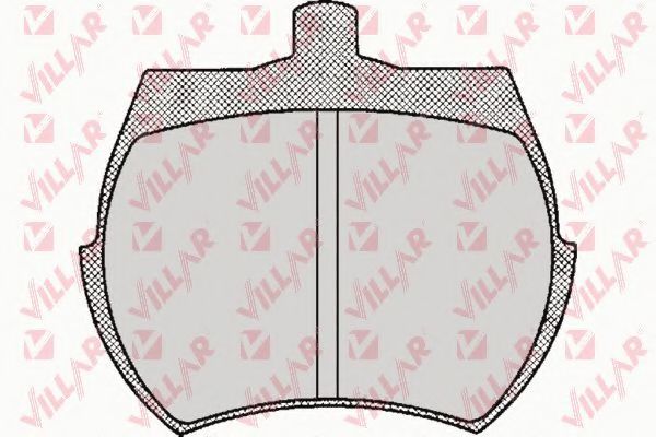 Комплект тормозных колодок, дисковый тормоз VILLAR 20038