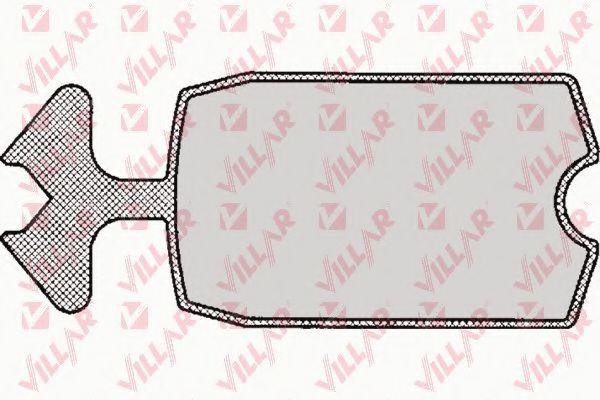 Комплект тормозных колодок, дисковый тормоз VILLAR 626.0115