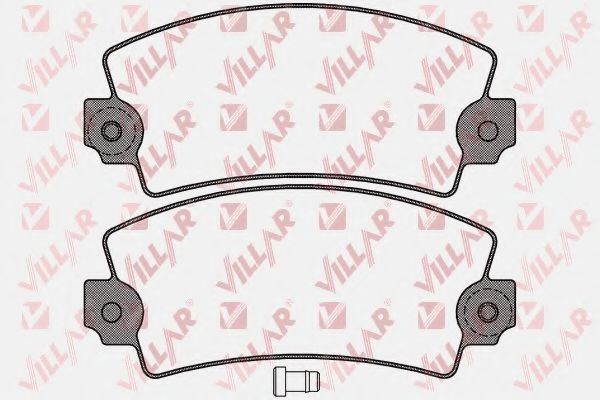 Комплект тормозных колодок, дисковый тормоз VILLAR 626.0117