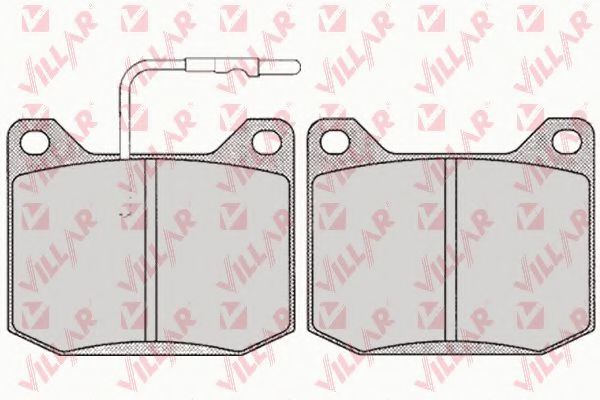 Комплект тормозных колодок, дисковый тормоз VILLAR 626.0118