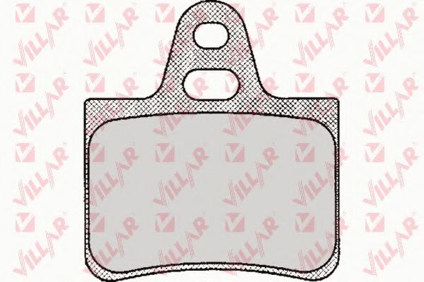 Комплект тормозных колодок, дисковый тормоз VILLAR 626.0122