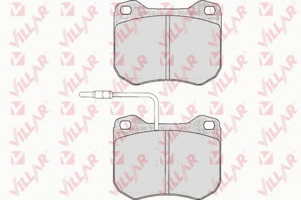 Комплект тормозных колодок, дисковый тормоз VILLAR 20518