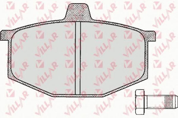 Комплект тормозных колодок, дисковый тормоз VILLAR 20480