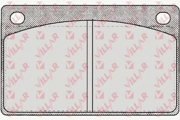 Комплект тормозных колодок, дисковый тормоз VILLAR 20153