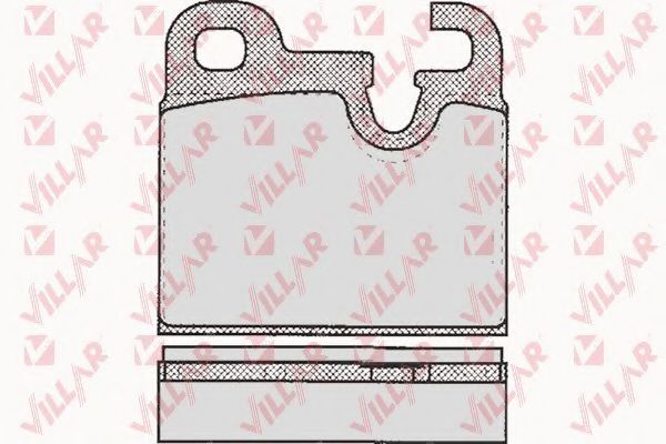 Комплект тормозных колодок, дисковый тормоз VILLAR 626.0203