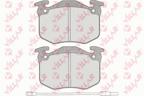 Комплект тормозных колодок, дисковый тормоз VILLAR 626.0228