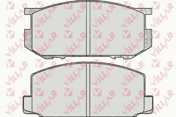 Комплект тормозных колодок, дисковый тормоз VILLAR 20854