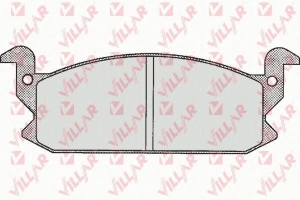 Комплект тормозных колодок, дисковый тормоз VILLAR 626.0257