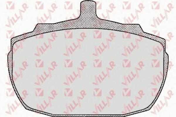 Комплект тормозных колодок, дисковый тормоз VILLAR 20577
