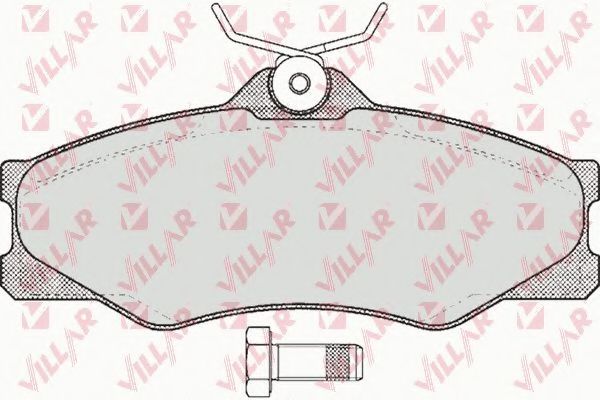 Комплект тормозных колодок, дисковый тормоз VILLAR 20979