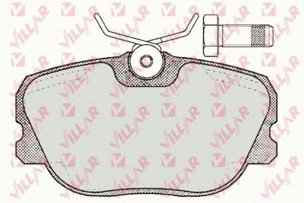 Комплект тормозных колодок, дисковый тормоз VILLAR 626.0356