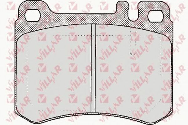 Комплект тормозных колодок, дисковый тормоз VILLAR 626.0361