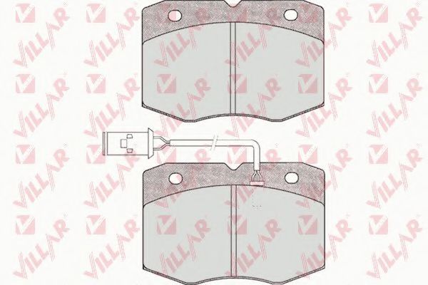 Комплект тормозных колодок, дисковый тормоз VILLAR 626.0388