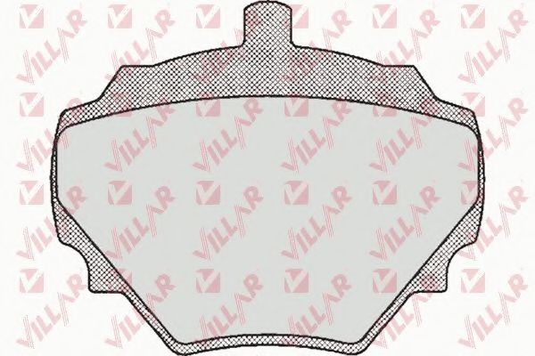 Комплект тормозных колодок, дисковый тормоз VILLAR 20344